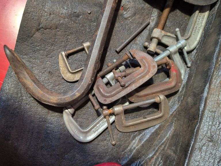 C-clamps, crow bar, and more