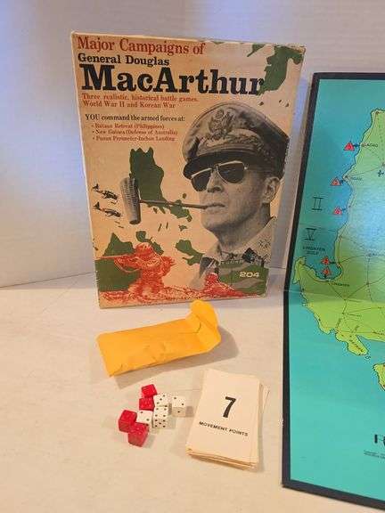 1974 GENERAL MACARTHUR VINTAGE GAME WITH BOX