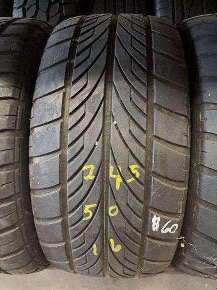 (4) tires like new - 245/50/16