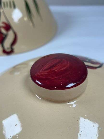 Watt Pottery Rooster ice bucket