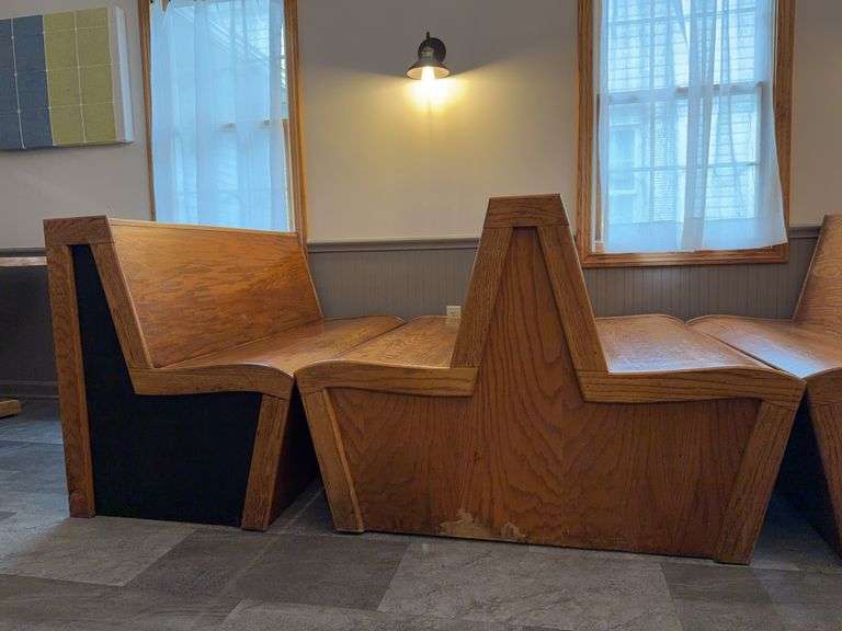 Wooden Dining Booths
