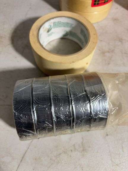 (19) various sizes of masking tape, (5) rolls of electrical tape and Clay kit