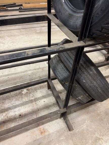 Metal tire rack - 110" x 17" x 66"