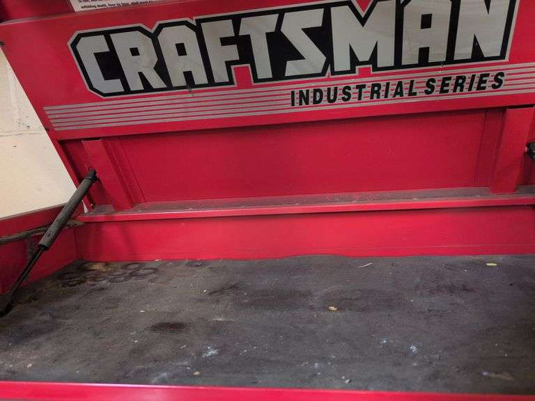 Craftsman 2-piece industrial series tool chest on wheels - contents not included - 3’ x 21” x 67” ta