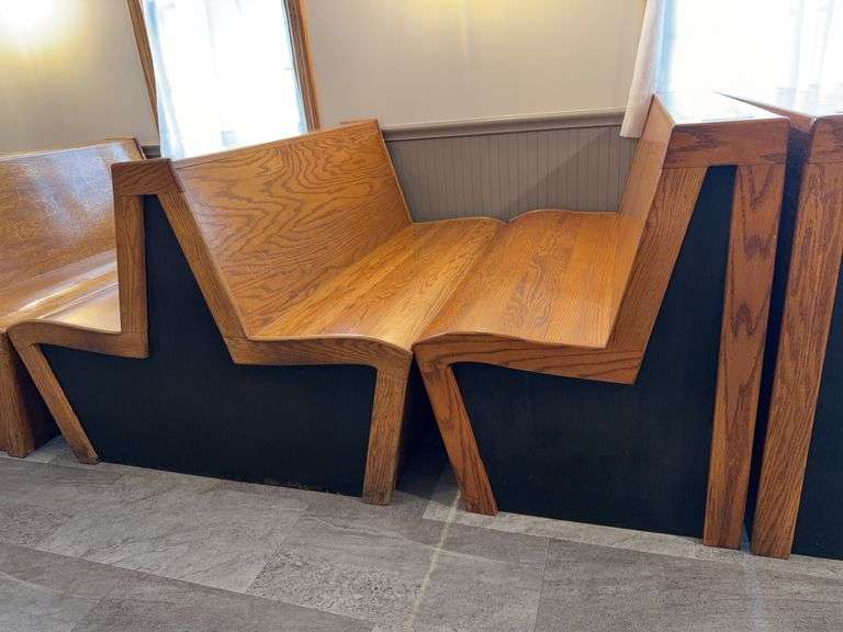 Wooden Dining Booths