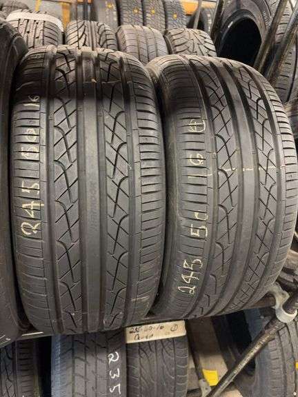 (2) tires like new - 245/50/16