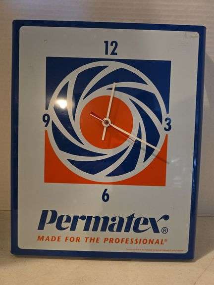 PERMATEX CLOCK 15" X 12"