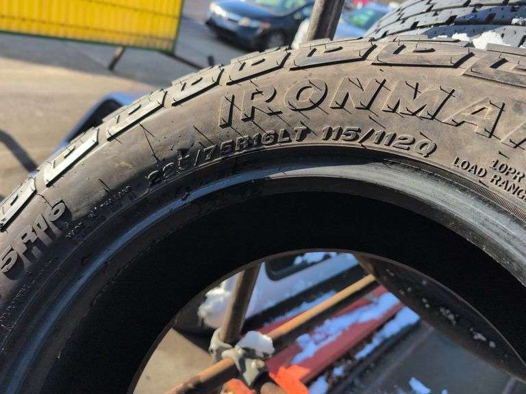 (9) miscellaneous tires in good condition - see photos