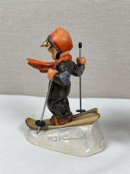 GOEBEL HUMMEL SLED AND SKIER FIGURINES