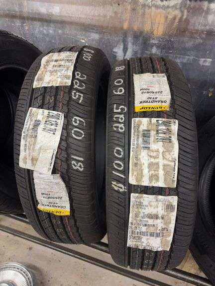 (2) tires like new - 225/60/18