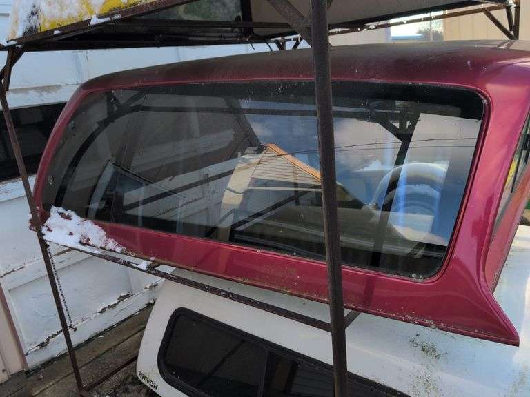 Red Fleer truckbed cap for a Chevy - 7' long, 6' wide