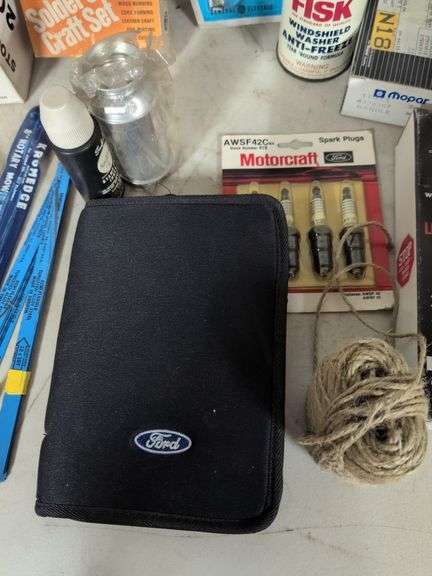 Electrical tape, engine enamel, new spark plugs, and more