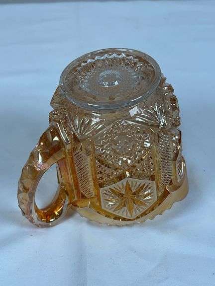 Imperial Marigold Carnival Glass creamer