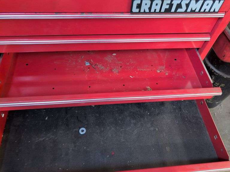 Craftsman 2-piece industrial series tool chest on wheels - contents not included - 3’ x 21” x 67” ta