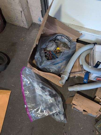 Miscellaneous car parts and hardware - wiring, nuts, and more