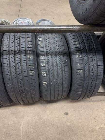 (3) tires like new - 215/55/18