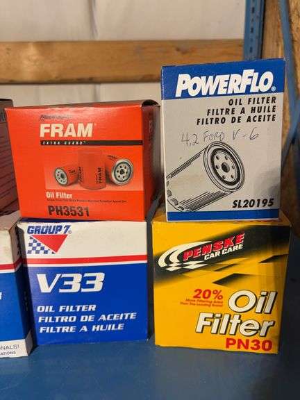 (10) Oil filters -Penske, Fram, Powerflo and more