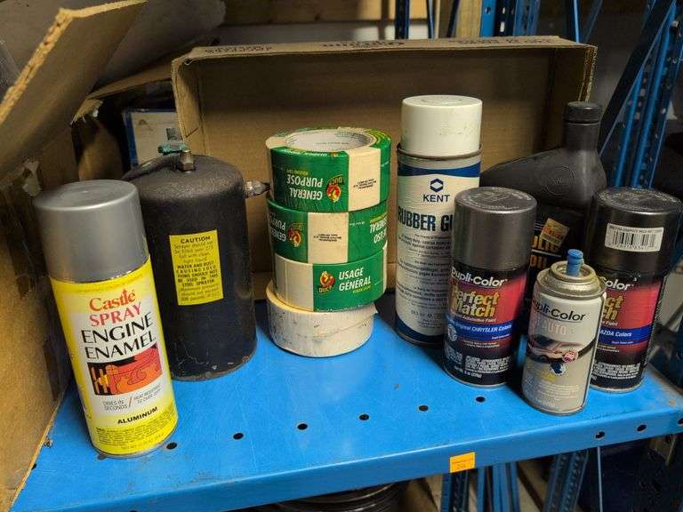 Duck tapes, sprayer, oil, and more