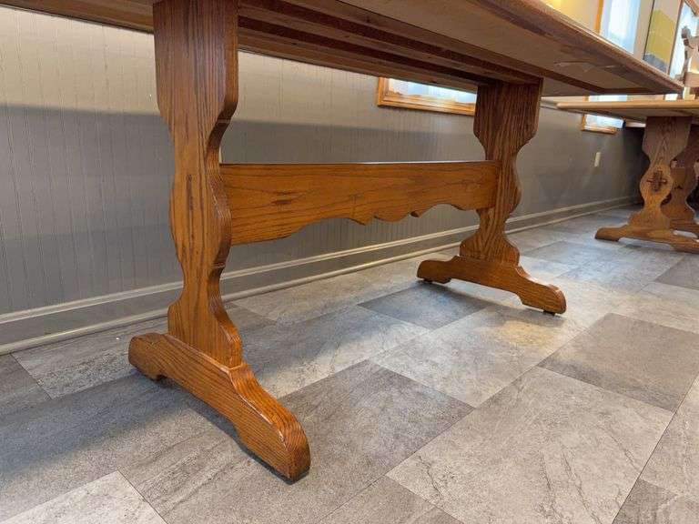 8’ Wood Dining Table