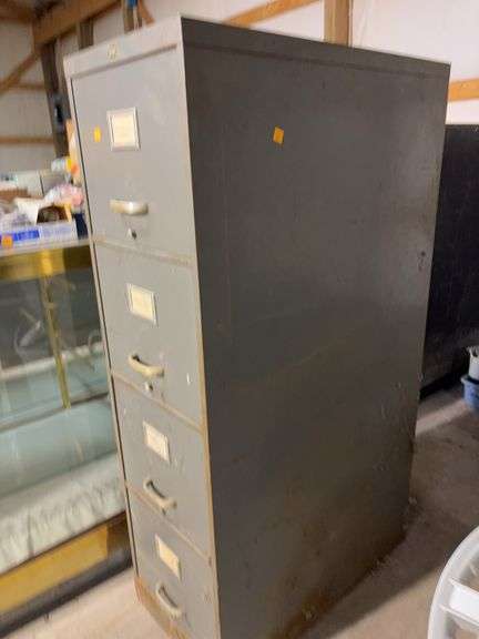 Art metal filing cabinet - 15" x 29" x 52"