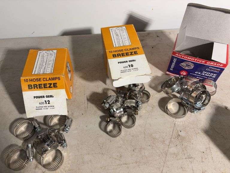 Hose clamps, Bearing buddy, screws and more