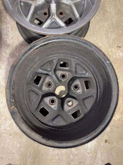 (2) 14" Pontiac wheel rims - see photos