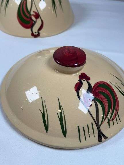 Watt Pottery Rooster ice bucket