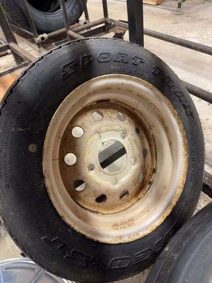 (4) miscellaneous tires like new with rims - see photos
