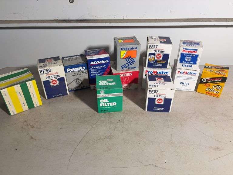 (13) oil filters -Powerflo, Promotive and more