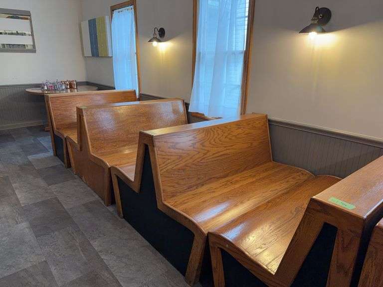 Wooden Dining Booths