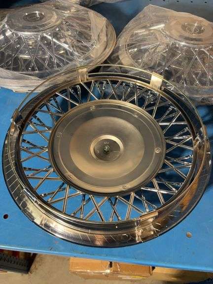 (4) matching Special edition 13” wire wheel covers