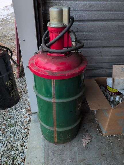 Balcrank industrial pump on container