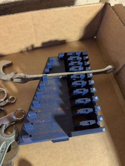 Flat of various wrenches