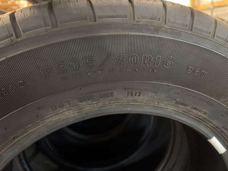 (2) tires like new - 205/70/16 and 215/75/16