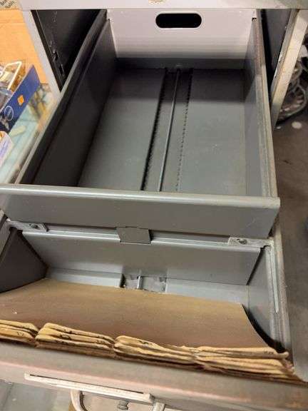 Art metal filing cabinet - 15" x 29" x 52"