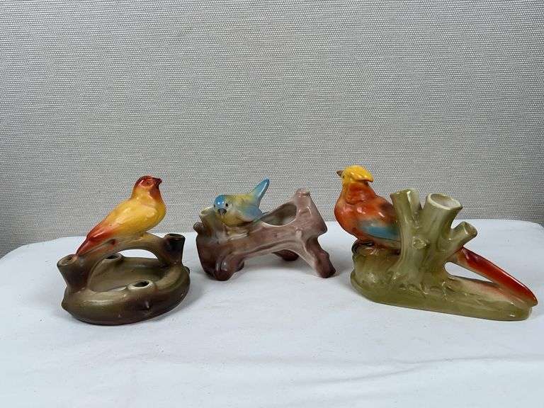 CZECH ART POTTERY BIRDS
