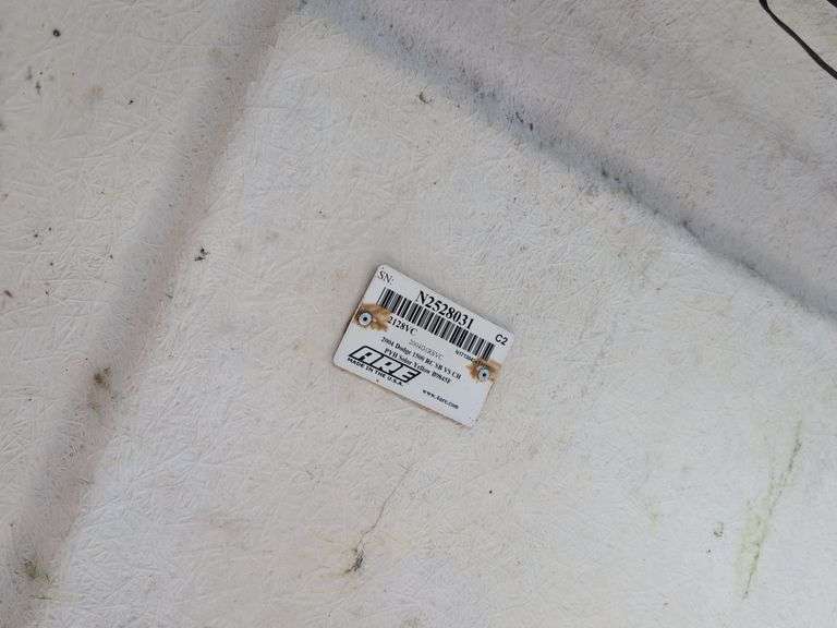 Yellow truckbed cap for a Dodge - 6' wide, 79" long