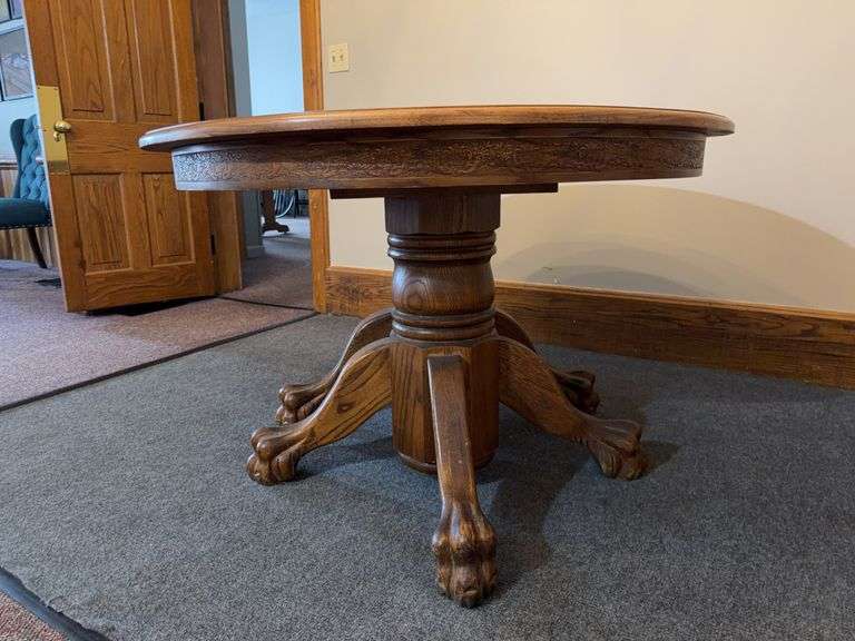 Round Wooden Dinner Table
