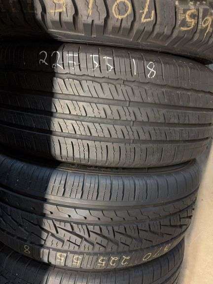 (3) tires like new - 225/55/18