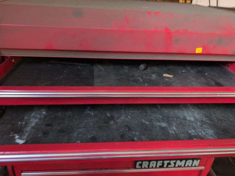 Craftsman 2-piece industrial series tool chest on wheels - contents not included - 3’ x 21” x 67” ta