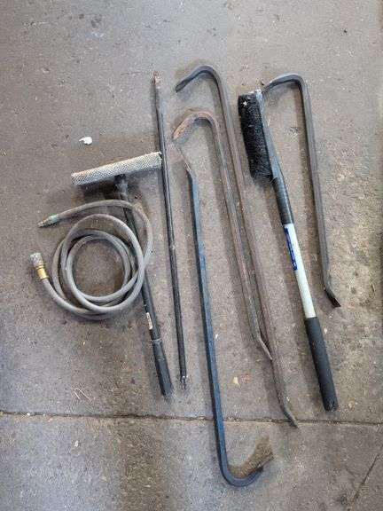 (4) pry bars and other items