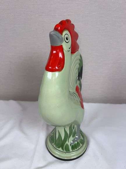 Hand-Painted Ceramic Rooster Figure