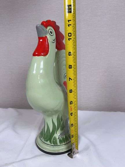 Hand-Painted Ceramic Rooster Figure