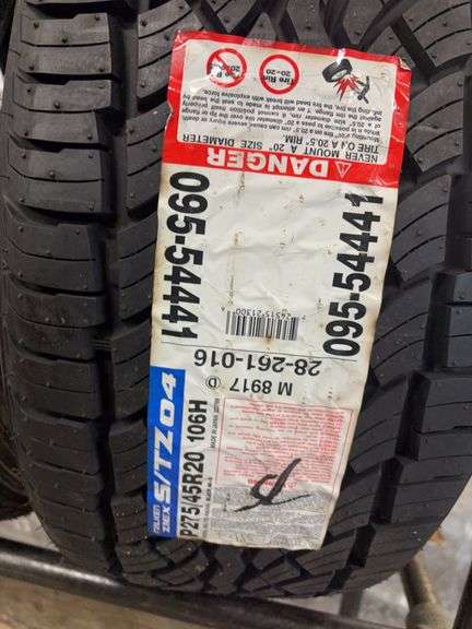 (2) tires like new - 275/45/20