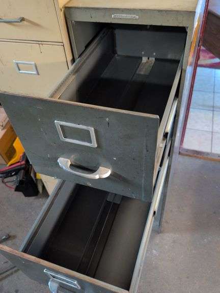 Peerless metal filing cabinet - 15" x 28" x 52"
