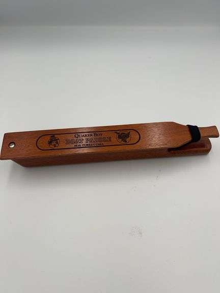 Quaker Boy "Boat Paddle" Box Turkey Call, Dick Kirby Artwork "Signed"