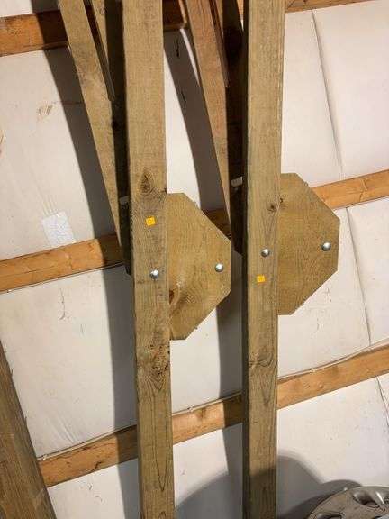 Large wooden sign board stands - 8' long