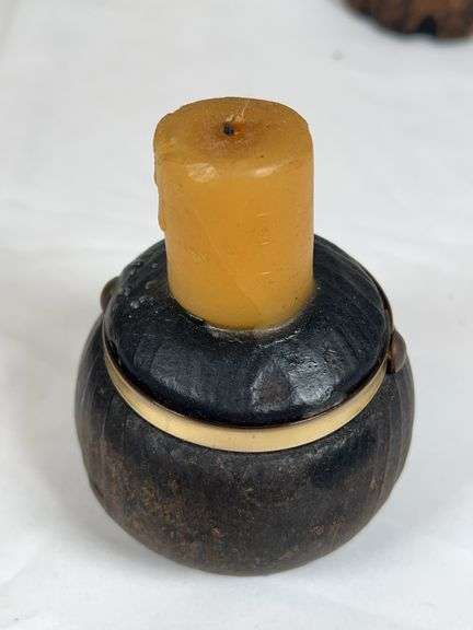 HANDCARVED WOOD CANDLESTICKS