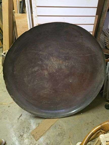 4' COCA-COLA METAL BUTTON SIGN