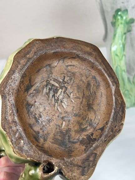 Vintage Mojelco Frog Pitcher & Italian Rabbit Vase – Decorative Pottery Pair